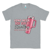 Heather Grey long neck ice cold stanley never broke my heart Classic Tee - MaliasSmallBusiness