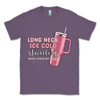 Lavender long neck ice cold stanley never broke my heart Classic Tee - MaliasSmallBusiness