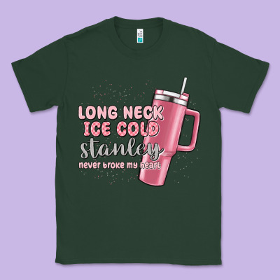 Long Neck Ice Cold Stanley Never Broke My Heart Classic Tee Designed By Maliassmallbusiness