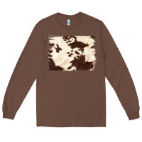 Chestnut brown cowhide background Long Sleeve Tee - NancyCooperArtShop