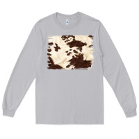 Moon Dust brown cowhide background Long Sleeve Tee - NancyCooperArtShop