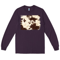 Plum brown cowhide background Long Sleeve Tee - NancyCooperArtShop