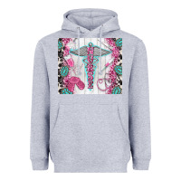 Heather Grey nurse Heavyweight Hoodie - TumblerDesignByShophia