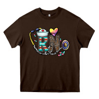 Chocolate Brown Rn Heavy Core Tee - CowhideDigitalArt