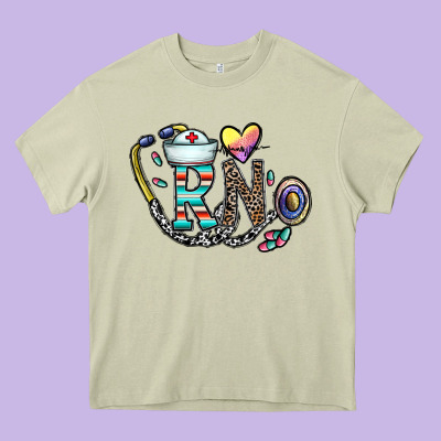 Rn Heavy Core Tee Designed By Cowhidedigitalart