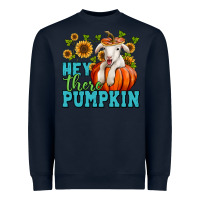 Navy Hey there pumpkin Lamb Heavyweight Sweatshirt - NancyCooperArtShop
