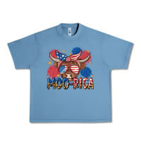 Pebble Blue moo rica Urban Heavy Tee - MaliasSmallBusiness