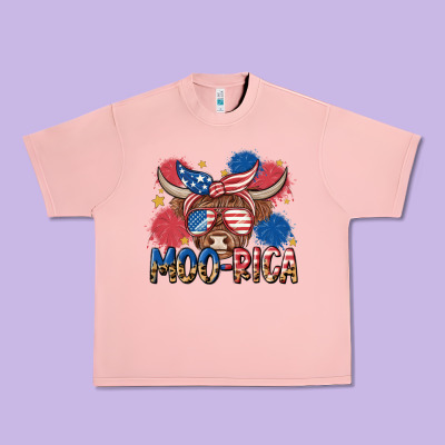 Moo Rica Urban Heavy Tee Designed By Maliassmallbusiness
