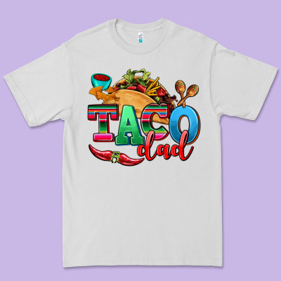 Taco Dad Premium Tee Designed By Adodesignshop