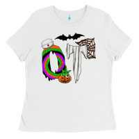 White ot Ladies Tee - CowhideDigitalArt