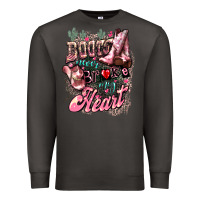 Smoke Boots never broke my heart Premium Sweatshirt - HowdyJamesFarm