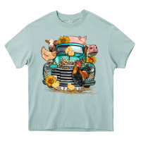 Arona farm truck farm animals Heavy Core Tee - FaDigitalArtStudio
