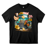 Black farm truck farm animals Heavy Core Tee - FaDigitalArtStudio