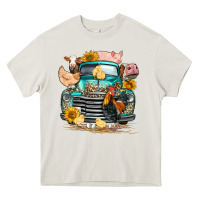 Farm Truck Farm Animals Heavy Core Tee | Teevron