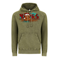 Vintage Olive christmas nana highland cow Vintage Hoodie - BarkalooDesign