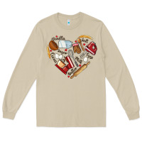 Mushroom bake tools hearts Long Sleeve Tee - NancyCooperArtShop