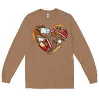 Toasted Coconut bake tools hearts Long Sleeve Tee - NancyCooperArtShop