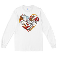 White bake tools hearts Long Sleeve Tee - NancyCooperArtShop