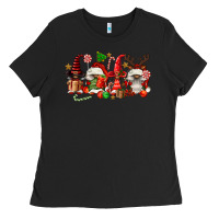 Black christmas afro gnomies Ladies Tee - FaDigitalArtStudio