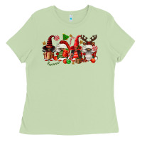 Matcha christmas afro gnomies Ladies Tee - FaDigitalArtStudio