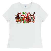 White christmas afro gnomies Ladies Tee - FaDigitalArtStudio