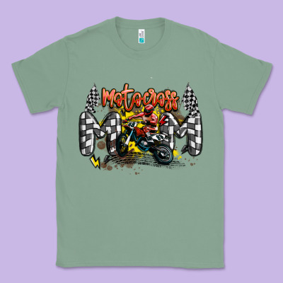 Motocross Mom Classic Tee Designed By Maliassmallbusiness
