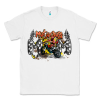 White motocross mom Classic Tee - MaliasSmallBusiness