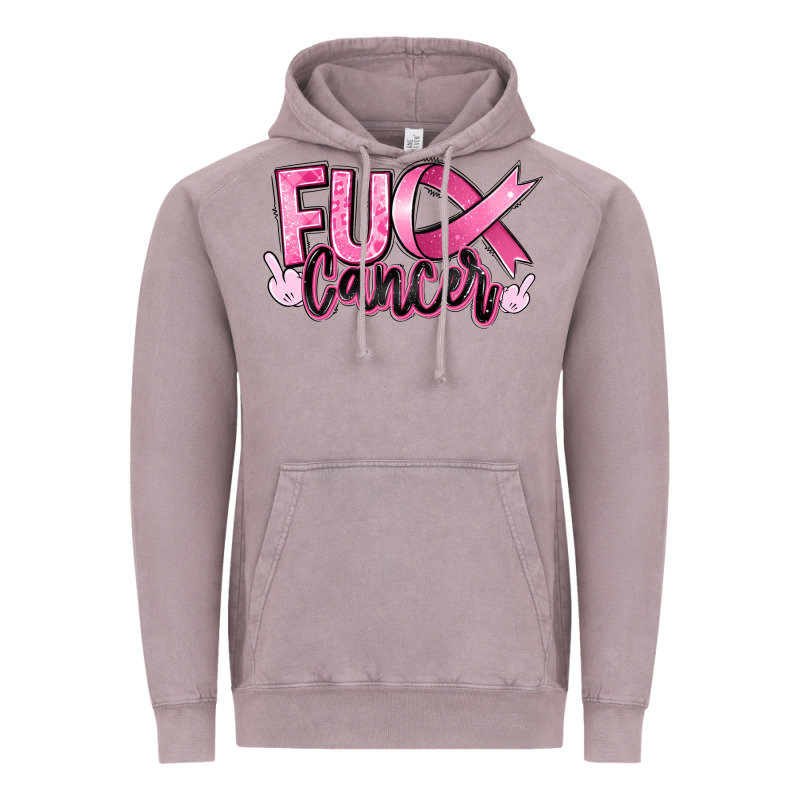 Fuck Breast Cancer Vintage Hoodie by RanaPortraitStore | Teevron