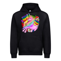 Black Pride unicorn Urban Hoodie - FaDigitalArtStudio