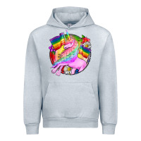Heather Grey Pride unicorn Urban Hoodie - FaDigitalArtStudio
