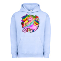 Pigment Grape Ice Pride unicorn Urban Hoodie - FaDigitalArtStudio
