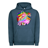 Pigment Midnight Navy Pride unicorn Urban Hoodie - FaDigitalArtStudio