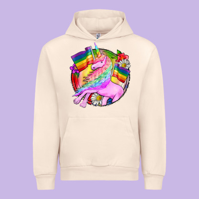 Pride Unicorn Urban Hoodie Designed By Fadigitalartstudio