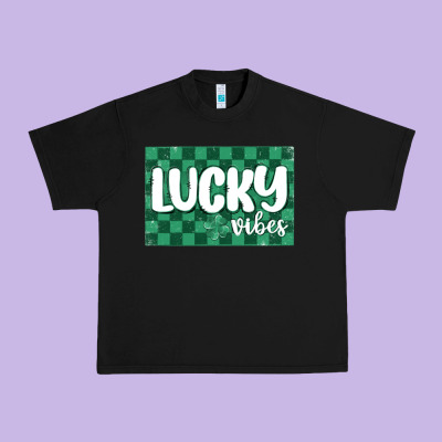 Lucky Vibes Urban Heavy Tee Designed By Maliassmallbusiness