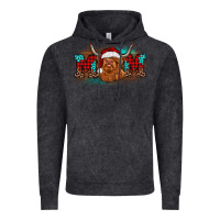 Vintage Black christmas mom highland cow Vintage Hoodie - BarkalooDesign