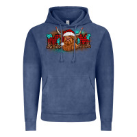 Vintage Denim christmas mom highland cow Vintage Hoodie - BarkalooDesign