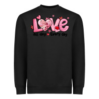 Black love all day every day Heavyweight Sweatshirt - MaliasSmallBusiness