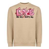 Mushroom love all day every day Heavyweight Sweatshirt - MaliasSmallBusiness