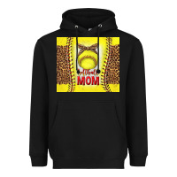 Black softball with leopard tumbler tbs Heavyweight Hoodie - TumblerDesignByShophia