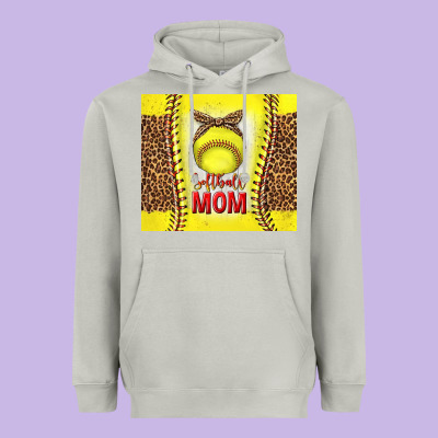 Softball With Leopard Tumbler Tbs Heavyweight Hoodie Designed By Tumblerdesignbyshophia