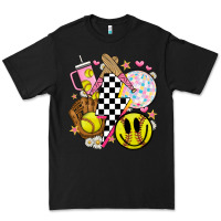 Black retro softball Premium Tee - JahusDesignShop