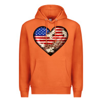 Carrot western usa flag heart Premium Hoodie - JahusDesignShop