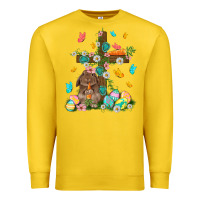 Lemon Western Rabbit with Cross Easter Day Premium Sweatshirt - HowdyJamesFarm