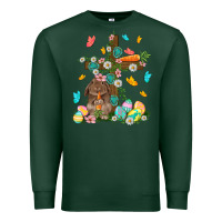 Sports Green Western Rabbit with Cross Easter Day Premium Sweatshirt - HowdyJamesFarm