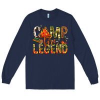 Navy camp fire legend Long Sleeve Tee - NancyCooperArtShop