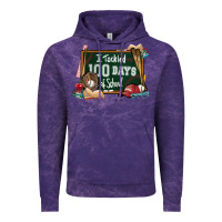 Cloud Purple I tacked 100 days school Baseball Vintage Hoodie - NancyCooperArtShop