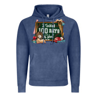 Vintage Denim I tacked 100 days school Baseball Vintage Hoodie - NancyCooperArtShop