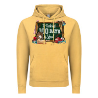 Vintage Mustard I tacked 100 days school Baseball Vintage Hoodie - NancyCooperArtShop