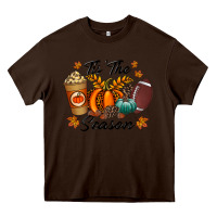 Chocolate Brown tis the season Heavy Core Tee - RacoonDesign