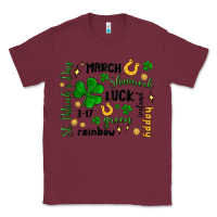 Burgundy st. patricks day doodle Classic Tee - MaliasSmallBusiness